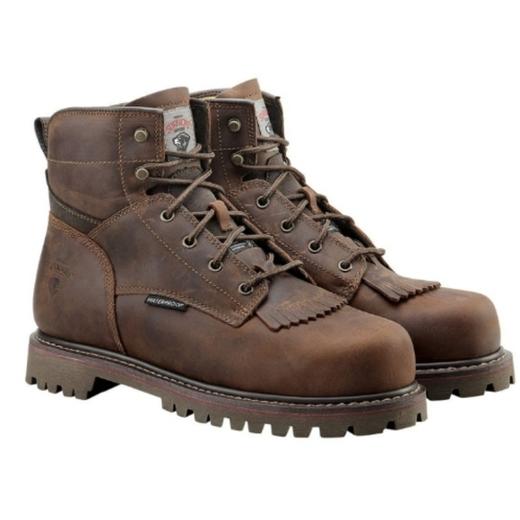 Mens Herman Survivors Dover Waterproof 6" Steel Toe Work Boot - Picture 2 of 16